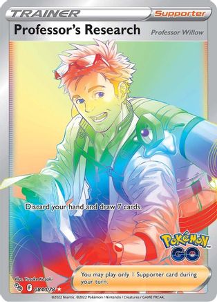 Professor's Research (Secret) 084 - Holofoil Pokemon GO - Secret Rare