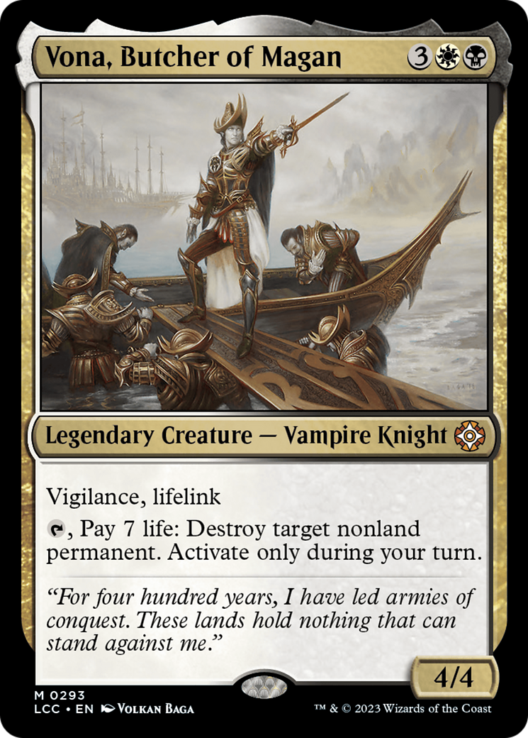 Vona, Butcher of Magan (LCC-293) - The Lost Caverns of Ixalan Commander