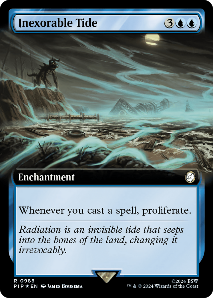 Inexorable Tide (Extended Art) (Surge Foil) (PIP-988) - Fallout: (Extended Art) Foil