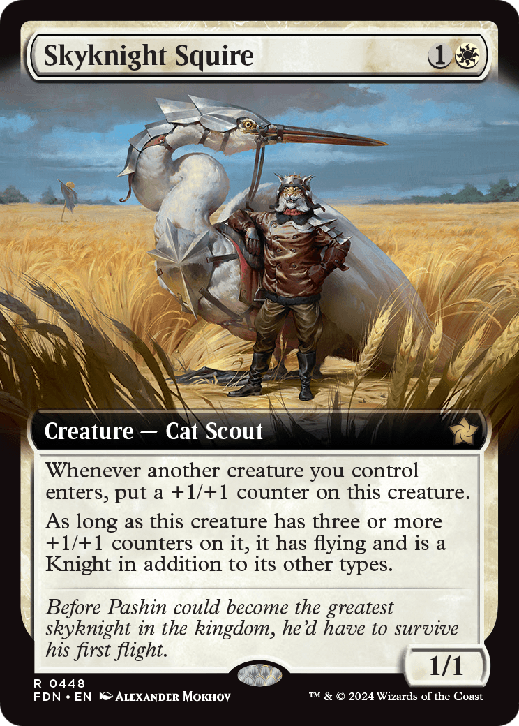 Skyknight Squire (Extended Art) (FDN-448) - Foundations: (Extended Art)