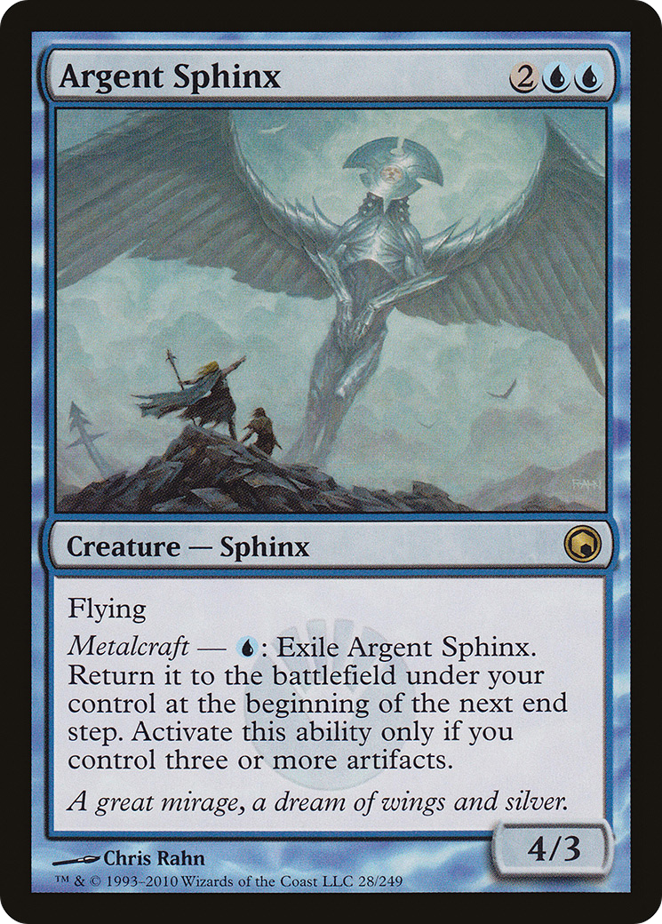 Argent Sphinx (SOM-028) - Scars of Mirrodin Foil