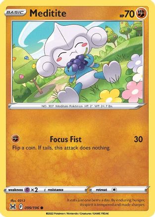 Meditite 099 - Reverse Holofoil SWSH11 Lost Origin - Common