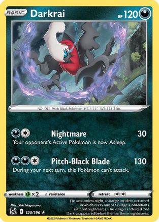 Darkrai 120 - Reverse Holofoil SWSH11 Lost Origin - Holo Rare