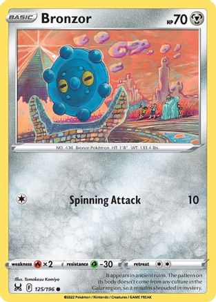 Bronzor 125 - Reverse Holofoil SWSH11 Lost Origin - Common