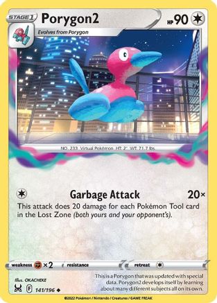 Porygon2 141 - Reverse Holofoil SWSH11 Lost Origin - Uncommon