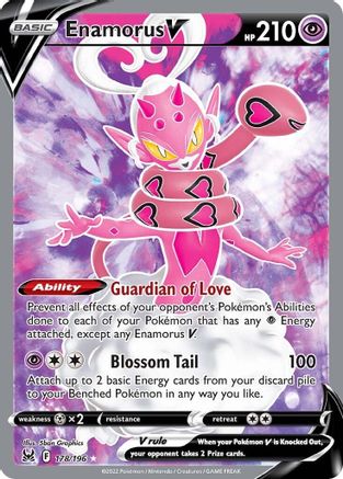 Enamorus V (Full Art) 178 - Holofoil SWSH11 Lost Origin - Ultra Rare