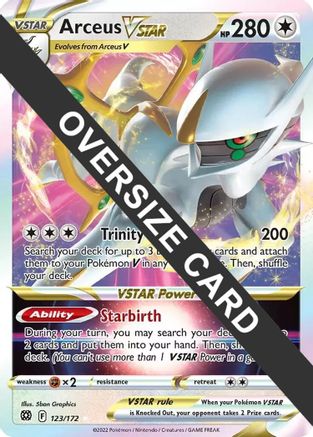 Arceus VSTAR - 123/172/172 - Holofoil Jumbo Cards - Promo