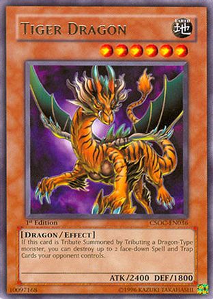 Tiger Dragon (CSOC-EN036) - Crossroads of Chaos 1st Edition