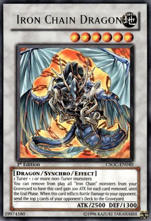 Iron Chain Dragon (CSOC-EN040) - Crossroads of Chaos 1st Edition