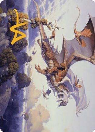 Rith, Liberated Primeval Art Card (Gold-Stamped Signature) (ASDMU-052) - Art Series: Dominaria United
