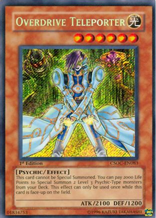 Overdrive Teleporter (CSOC-EN083) - Crossroads of Chaos 1st Edition