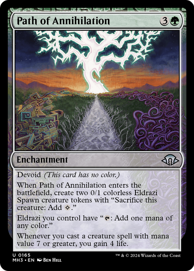 Path of Annihilation (MH3-165) - Modern Horizons 3: (devoid) Foil