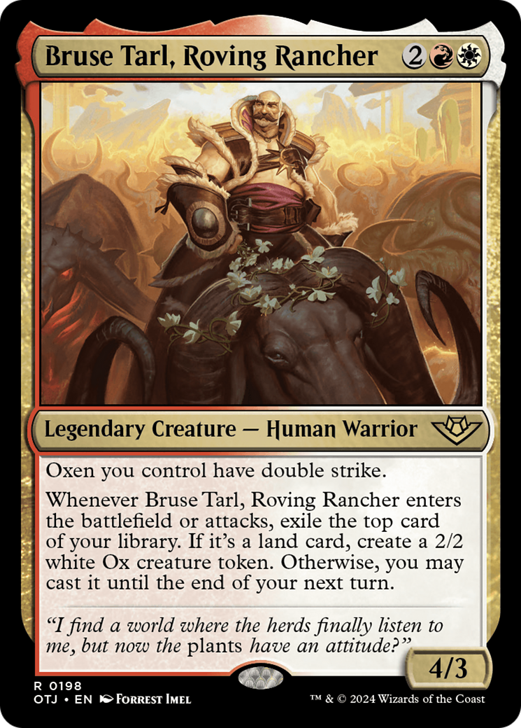 Bruse Tarl, Roving Rancher (OTJ-198) - Outlaws of Thunder Junction