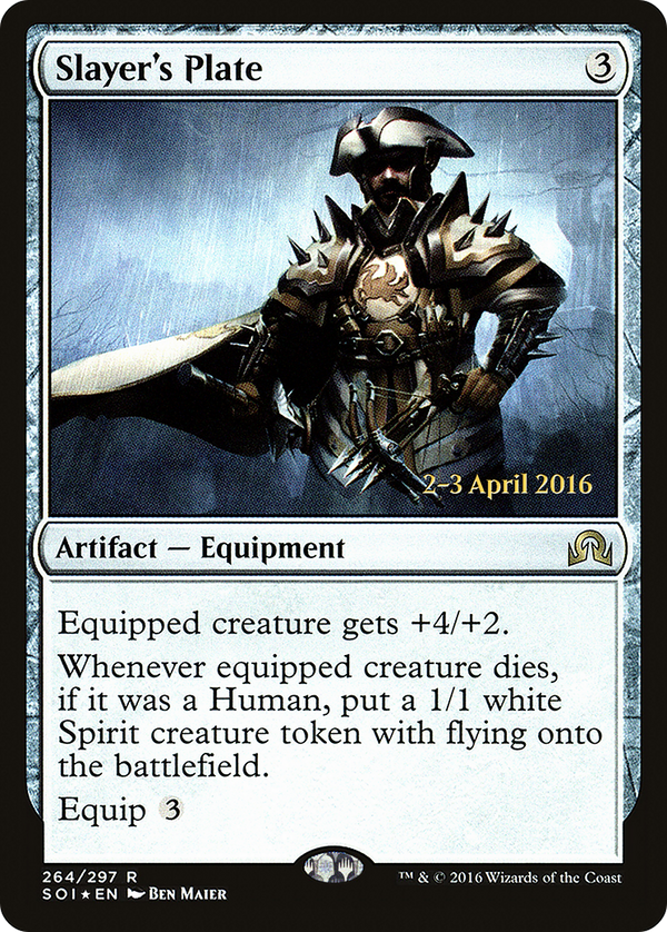 Slayer's Plate (PRE-264) - Shadows over Innistrad Promos Foil
