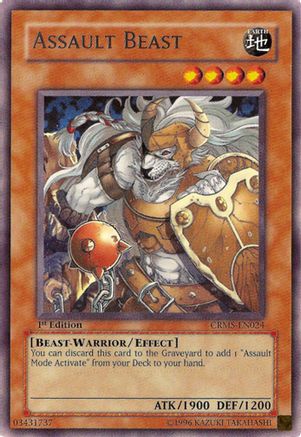 Assault Beast (CRMS-EN024) - Crimson Crisis 1st Edition