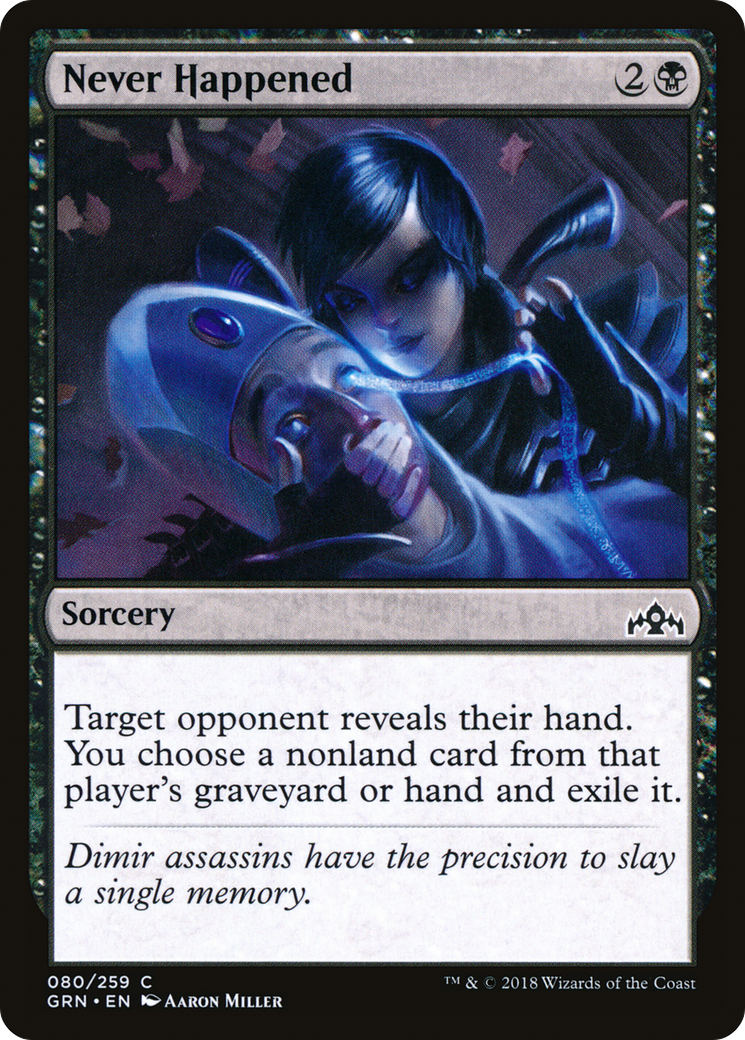 Never Happened (GRN-080) - Guilds of Ravnica