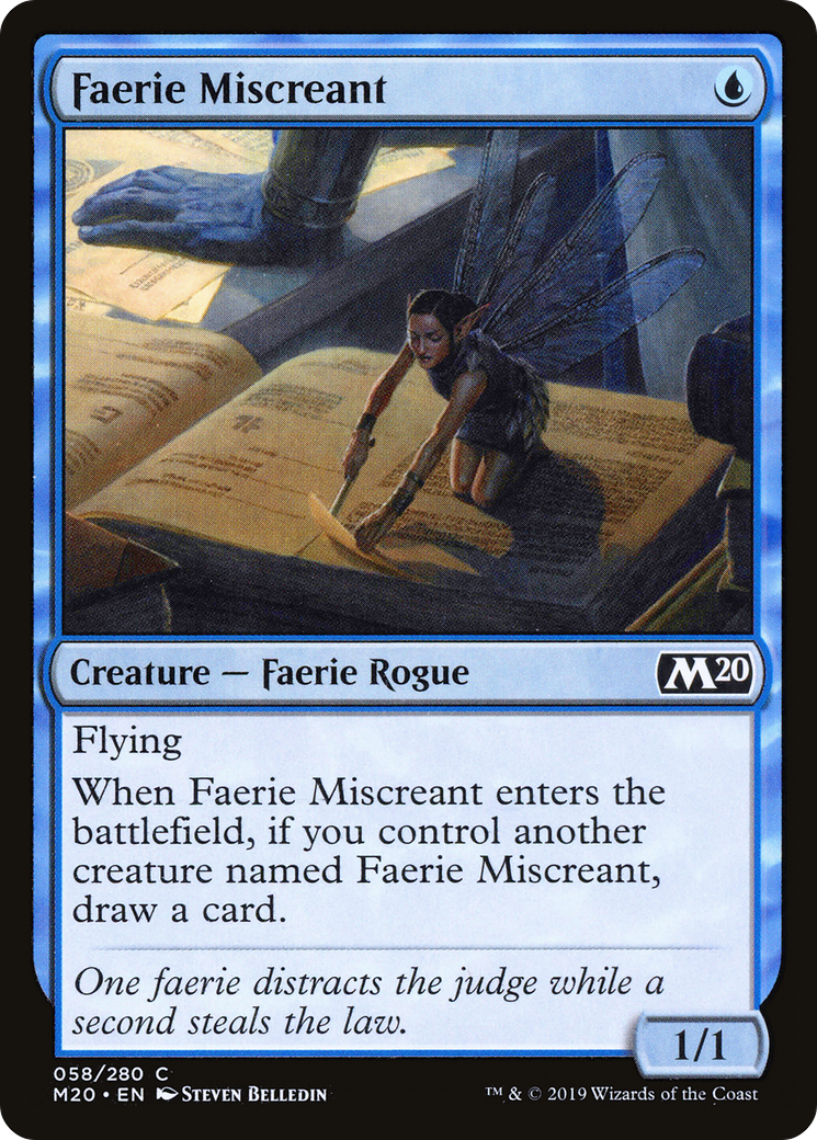 Faerie Miscreant (M20-058) - Core Set 2020