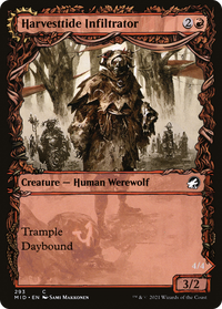 Harvesttide Infiltrator (Showcase) (MID-293) - Innistrad: Midnight Hunt: (Showcase, Double Faced Transform)