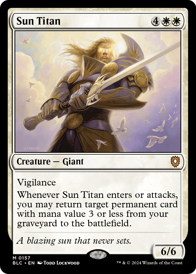 Sun Titan (BLC-157) - Bloomburrow Commander