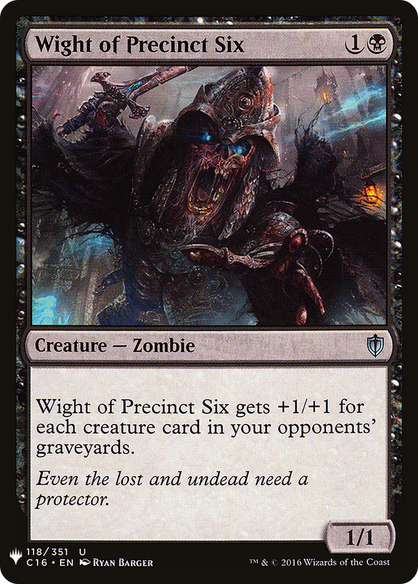 Wight of Precinct Six (LIST-118) - The List