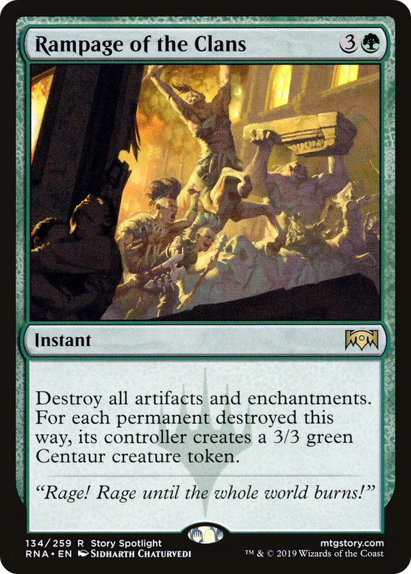 Rampage of the Clans (RNA-134) - Ravnica Allegiance Foil