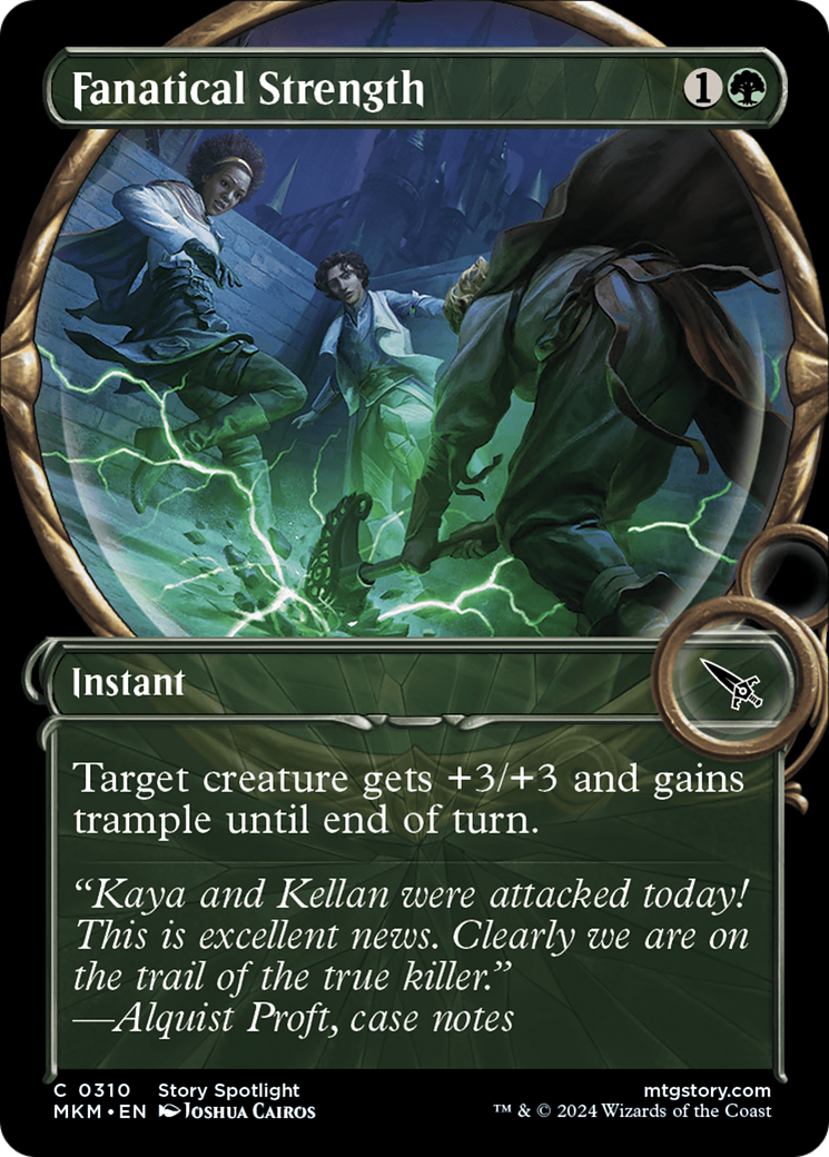 Fanatical Strength (Showcase) (MKM-310) - Murders at Karlov Manor: (Showcase) Foil