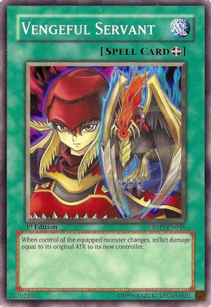 Vengeful Servant (CRMS-EN046) - Crimson Crisis 1st Edition