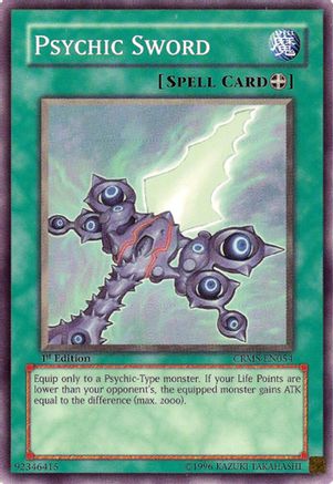 Psychic Sword (CRMS-EN054) - Crimson Crisis 1st Edition