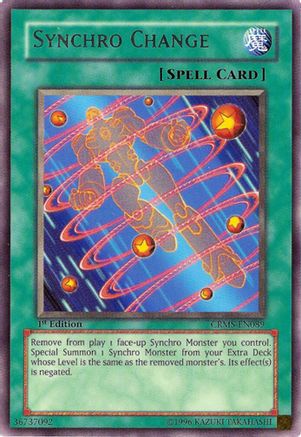 Synchro Change (CRMS-EN089) - Crimson Crisis 1st Edition