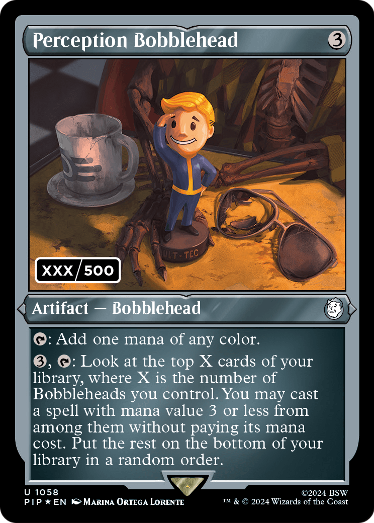 Perception Bobblehead (Serial Numbered) (PIP-1058) - Fallout Foil