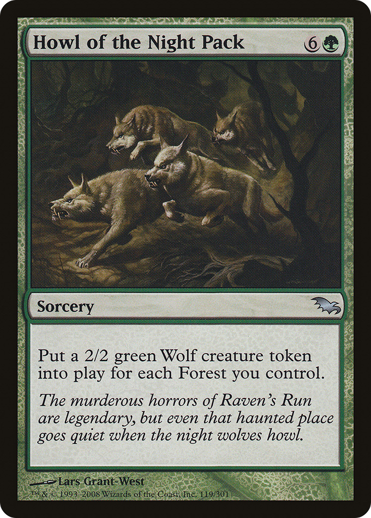 Howl of the Night Pack (SHM-119) - Shadowmoor Foil