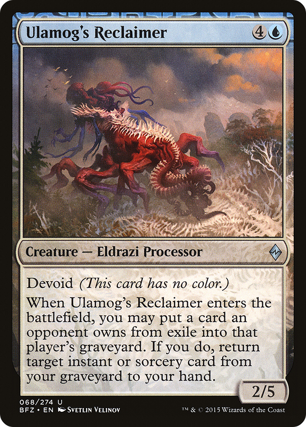 Ulamog's Reclaimer (BFZ-068) - Battle for Zendikar: (devoid)