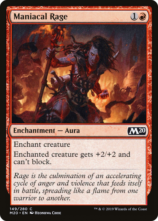 Maniacal Rage (M20-149) - Core Set 2020
