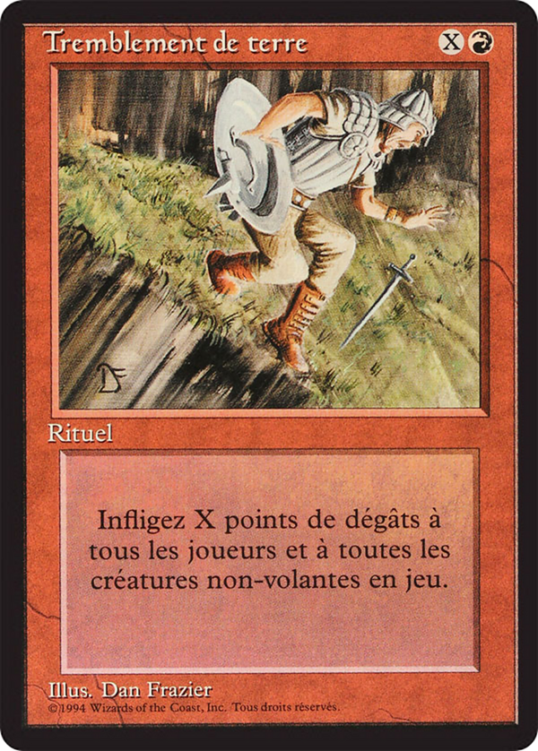 Earthquake (FBB-) - Foreign Black Border