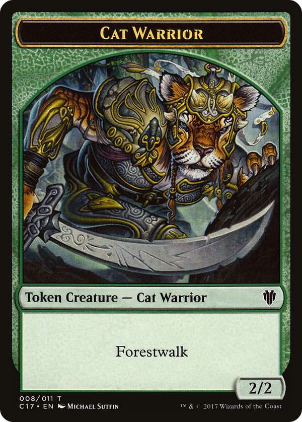 Cat Warrior (TC17-008) - Commander 2017 Tokens