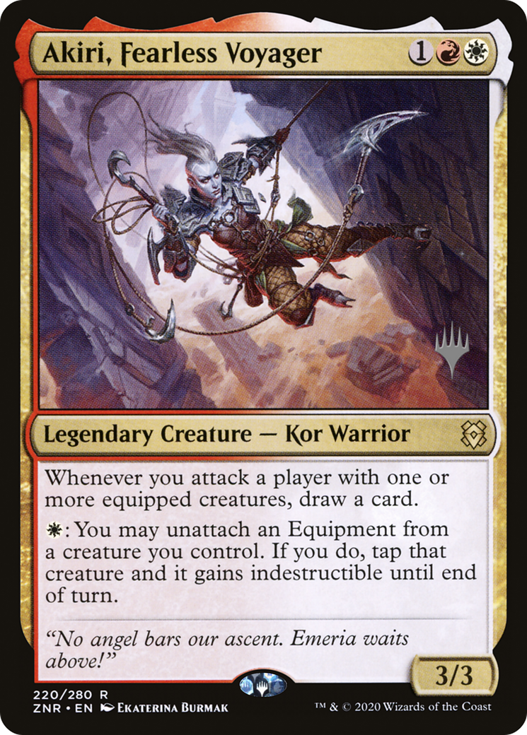 Akiri, Fearless Voyager (PPZNR-220) - Zendikar Rising Promos
