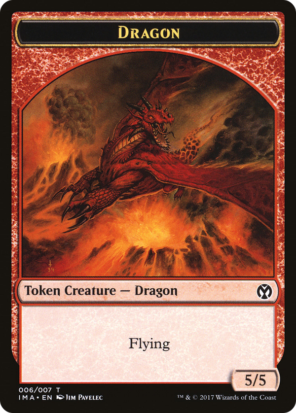 Dragon Token (006) (IMA-006) - Iconic Masters Tokens