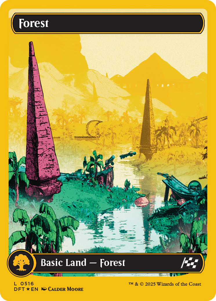 Forest (0516) (First-Place Foil) (DFT-516) - Aetherdrift: (Full Art) Foil