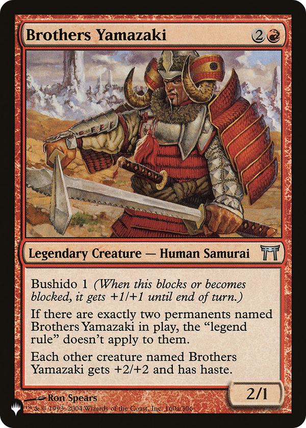 Brothers Yamazaki (LIST-160/306) - The List