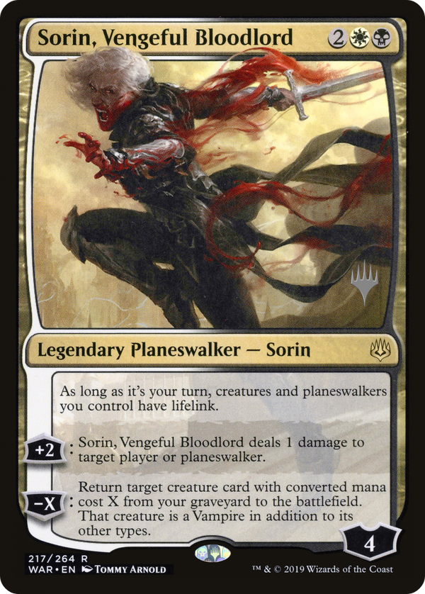 Sorin, Vengeful Bloodlord (PPELD-217) - War of the Spark Promos Foil