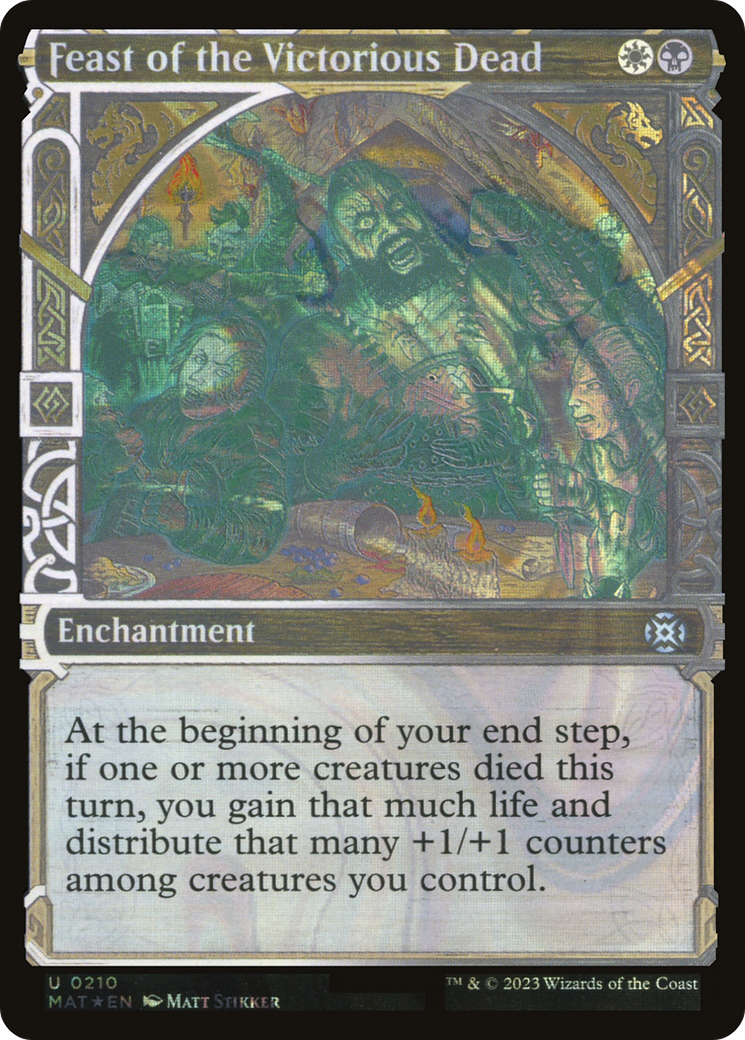 Feast of the Victorious Dead (Halo Foil) (MAT-210) - March of the Machine: The Aftermath: (Showcase) Foil