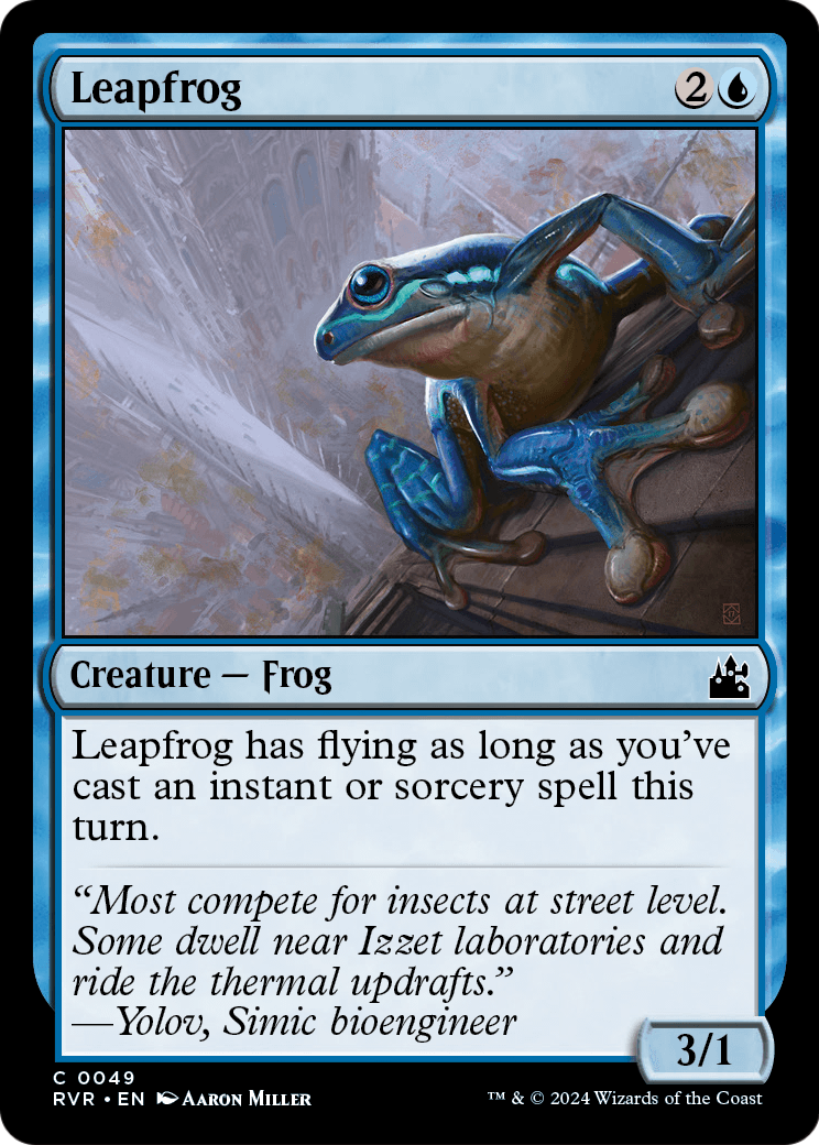 Leapfrog (RVR-049) - Ravnica Remastered Foil