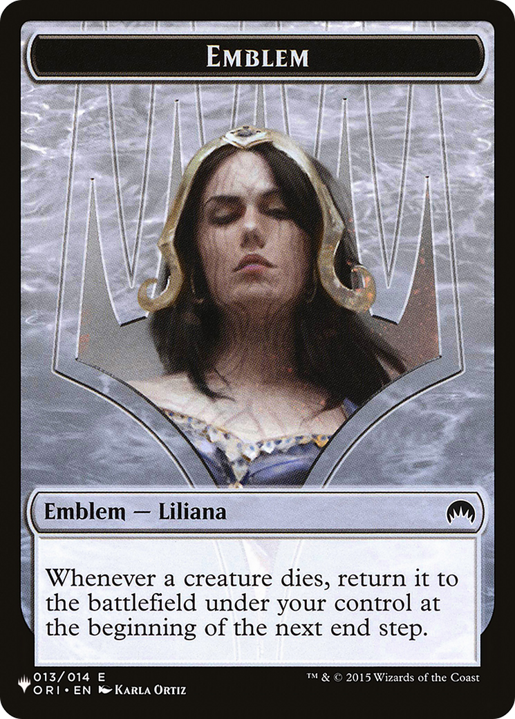 Liliana, Defiant Necromancer Emblem (PLST-TORI-13) - The List