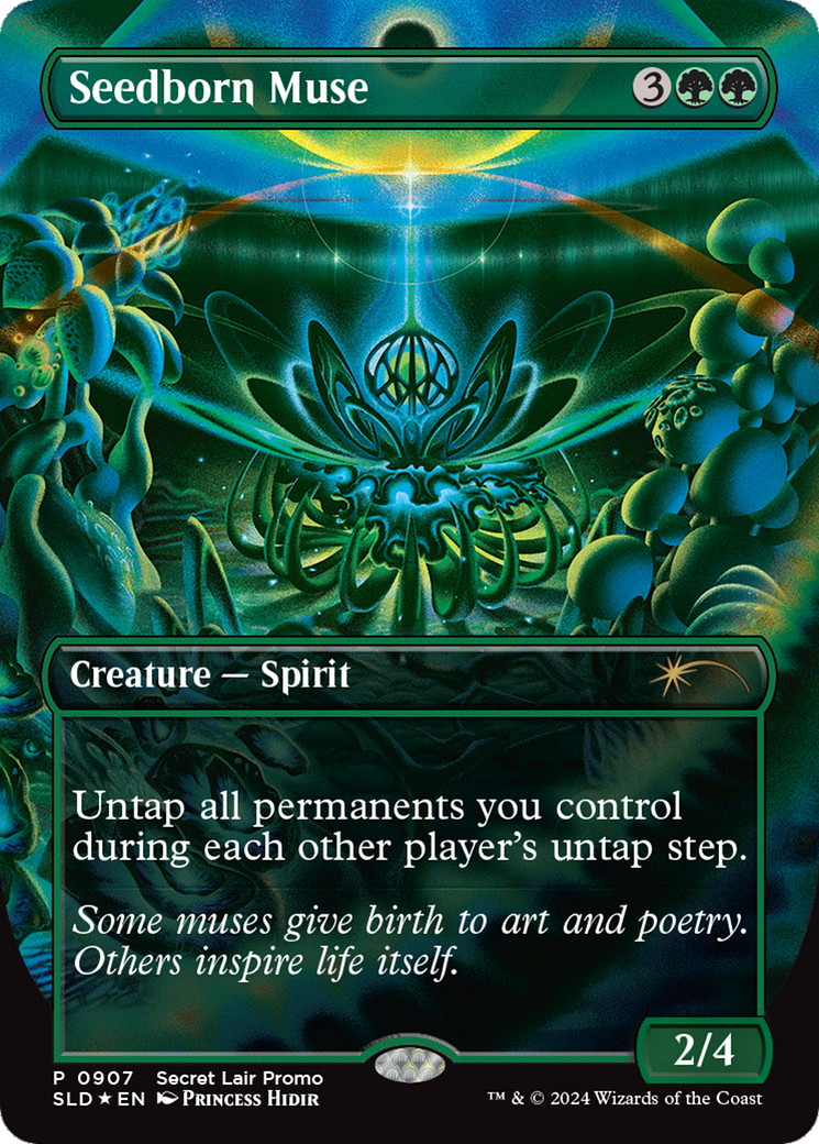 Seedborn Muse (Rainbow Foil) (SLD-907) - Secret Lair Drop (Borderless) Foil
