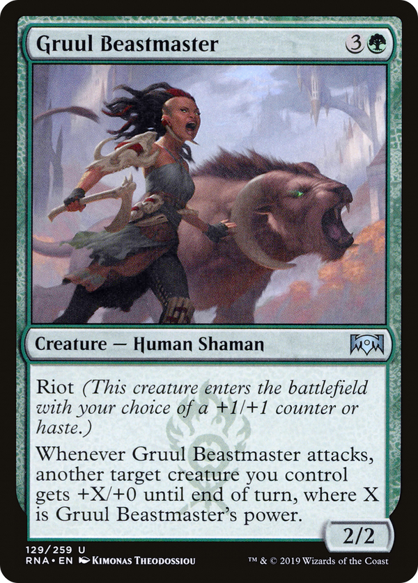 Gruul Beastmaster (RNA-129) - Ravnica Allegiance