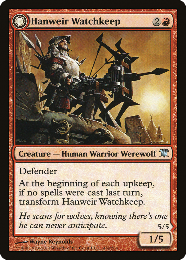 Hanweir Watchkeep (ISD-145) - Innistrad: (Double Faced Transform)