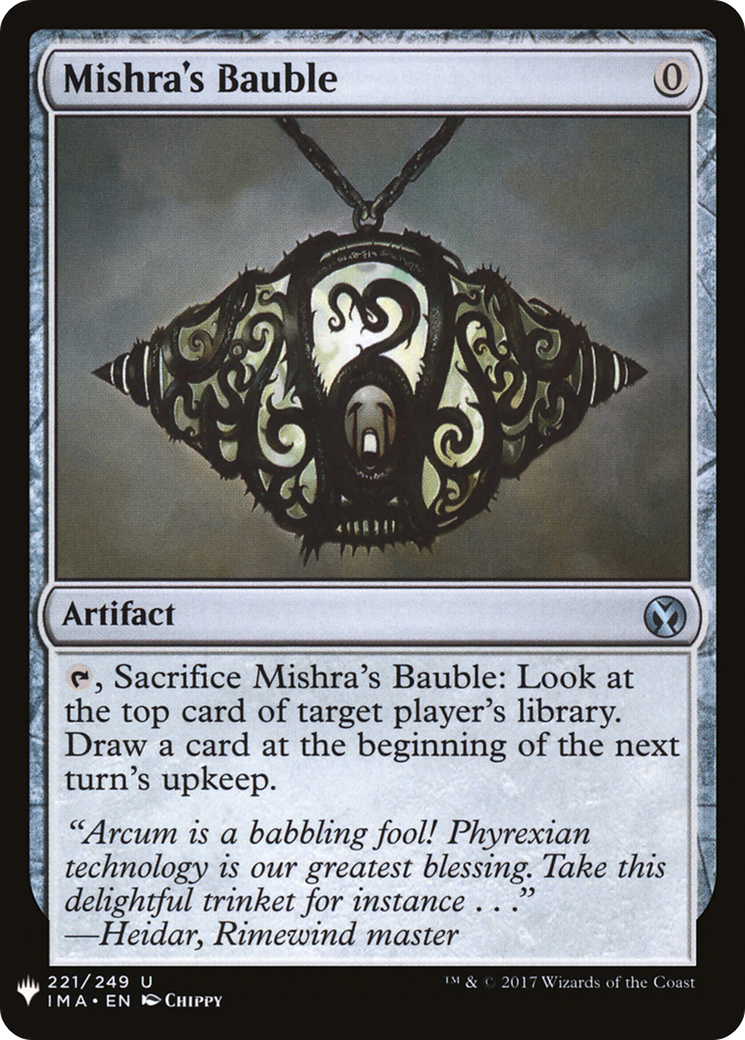 Mishra's Bauble (LIST-221) - The List