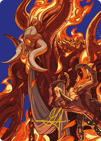 Phlage, Titan of Fire's Fury // Phlage, Titan of Fire's Fury (AMH3-050) - Modern Horizons 3 Art Series (Borderless) Foil