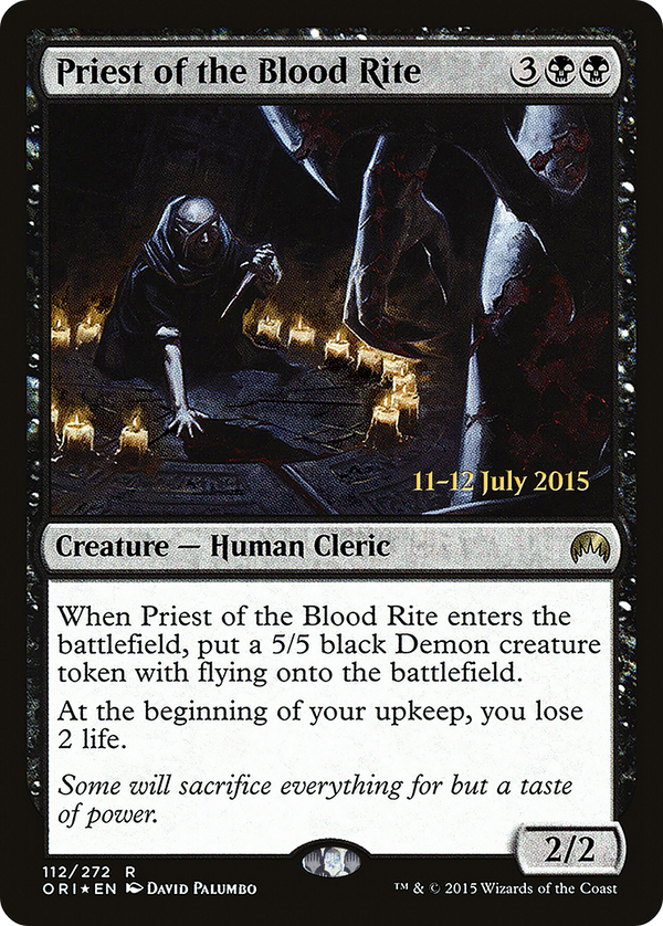 Priest of the Blood Rite (PRE-112) - Magic Origins Promos Foil