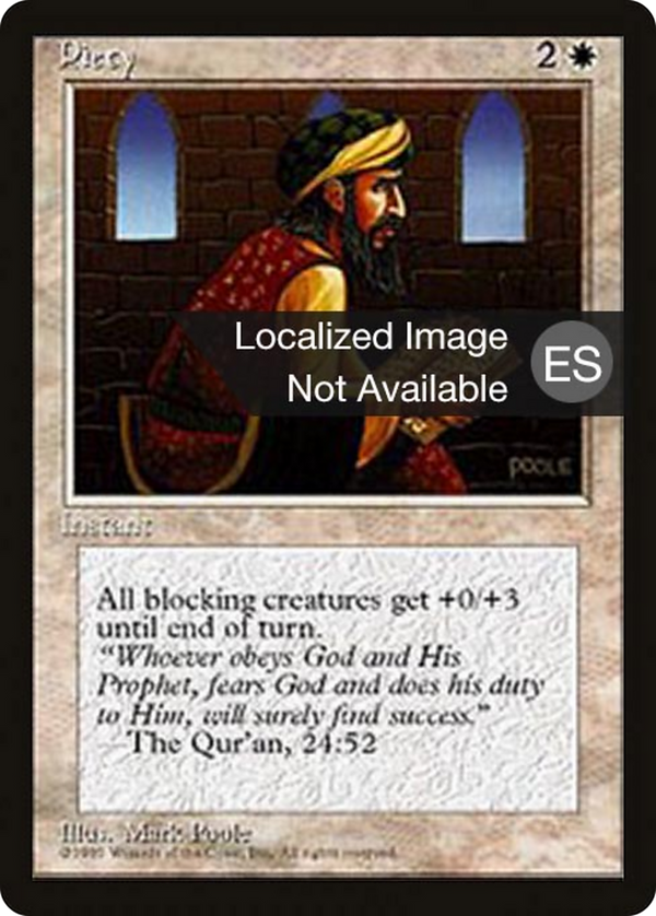 Piety (4BB-) - Fourth Edition Foreign Black Border